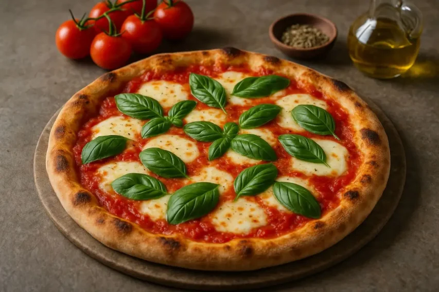 Pizza margherita tradicional
