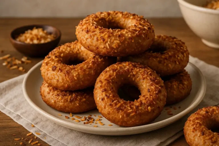 Rosquinha de coco queimado